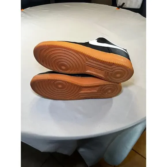 Nike Air Force 1 Low Men's Size 16 Black and White Pre-Owned - Picture 5 of 6